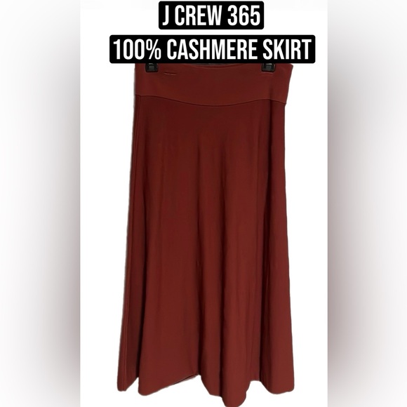 J Crew 365 100% Cashmere Midi Skirt Medium - Picture 1 of 6